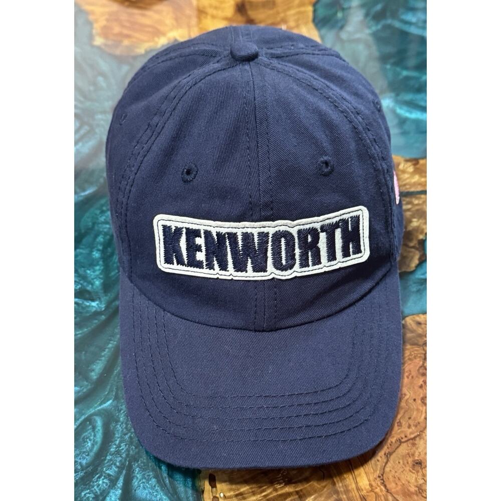 Kenworth Spell Out Strapback Hat Blue One Size Adjustable Embroidered
